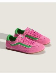 Vans Skórzane sneakersy "Super Lowpro" w kolorze różowo-zielonym rozmiar: 37. Różowe trampki Vans, bez wzorów, bez zapięcia. Za 196.70 zł.