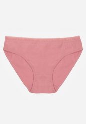 Ciemnoróżowe Majtki Figi z Bawełną i Ozdobnymi Napisami Phioreia. Czerwone figi Born2be, l, bez wzorów, z bawełny. Za 6.99 zł.