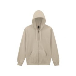 Bluza z kapturem i zamkiem błyskawicznym Gildan. Brązowe bluzy GILDAN, xl, bez wzorów, z dżerseju, z kapturem. Za 180.10 zł.
