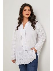 Curvy Lady Tunika w kolorze białym rozmiar: 40/42. Białe tuniki Curvy Lady, bez wzorów, klasyczne, bez kołnierzyka, bez ramiączek. Za 132.05 zł.