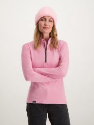 Bluza narciarska damska Poederbaas. Czerwone bluzy sportowe POEDERBAAS, na zimę, xl, bez wzorów, z materiału, bez kaptura. Za 164.70 zł.