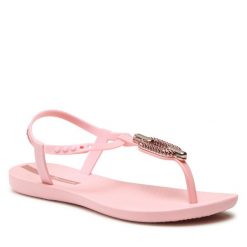 Sandały Ipanema. Czerwone sandały Ipanema, bez wzorów, bez obcasa, na płaskiej podeszwie, bez zapięcia. Za 139.99 zł.