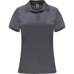 Damska Sportowa Koszulka Polo Z Krótkim Rękawem Monzha. Szare koszulki polo ROLY, xl, bez wzorów, bez kołnierzyka, bez ramiączek. Za 47.99 zł.
