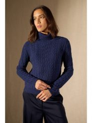 Perfect Cashmere Kaszmirowy golf "Poso" w kolorze granatowym rozmiar: L. Niebieskie golfy Perfect Cashmere, l, bez wzorów, z kaszmiru, bez ramiączek. Za 1,087.99 zł.