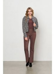 &Co Woman Spodnie "Pacey" w kolorze brązowym rozmiar: XS. Brązowe spodnie materiałowe &Co Woman, xs, bez wzorów, z materiału, z podwyższonym stanem. Za 249.76 zł.