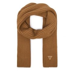 Szalik Guess. Brązowe szaliki Guess, z aplikacjami. Za 234.99 zł.