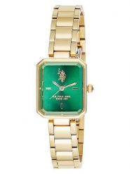 U.S. Polo Assn. Zegarek kwarcowy w kolorze złoto-zielonym rozmiar: onesize. Zielone, analogowe zegarki U.S. Polo Assn., metalowe. Za 195.99 zł.
