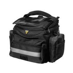 Torba na ramę Topeak TourGuide HandleBar Bag eBike. Czarne torby na ramię Topeak, bez wzorów, z materiału, biznesowe, na ramię, bez dodatków. Za 368.49 zł.