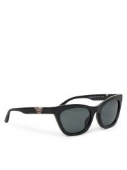 Emporio Armani Okulary przeciwsłoneczne 0EA4259U 501787 Czarny. Czarne okulary przeciwsłoneczne Emporio Armani, bez wzorów. Za 759.99 zł.