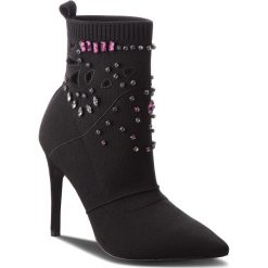Botki LIU JO - Lola 02 S68065 TX022 Black 22222. Czarne botki Liu Jo, bez wzorów, z materiału, bez obcasa, na obcasie, bez zapięcia. W wyprzedaży za 559.00 zł.