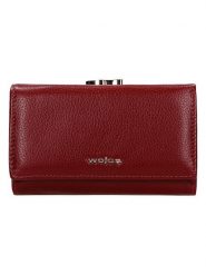 Wojas Skórzany portfel w kolorze czerwonym - 14,5 x 8,5 x 3 cm rozmiar: onesize. Czerwone portfele Wojas, bez wzorów, z materiału. Za 183.59 zł.