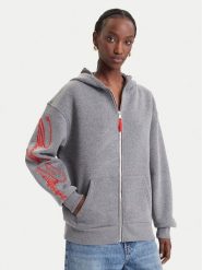 Guess Bluza W6BQ21 K7947 Szary Relaxed Fit. Szare bluzy Guess, xl, z aplikacjami, z syntetyku, bez kaptura. Za 524.99 zł.