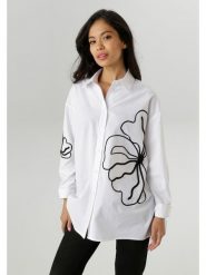 Aniston Koszula w kolorze białym rozmiar: 38. Białe koszule Aniston, bez wzorów, z bawełny, bez kołnierzyka, bez ramiączek. Za 112.45 zł.