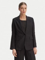 Marella Marynarka Vincita 2615041012 Czarny Regular Fit. Czarne marynarki i żakiety Marella, bez wzorów, ze lnu. Za 909.99 zł.