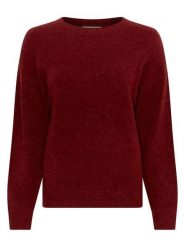 MOSS COPENHAGEN Sweter "Festina" w kolorze bordowym rozmiar: L/XL. Czerwone swetry Moss Copenhagen, l, bez wzorów, bez ramiączek. Za 165.99 zł.