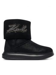 KARL LAGERFELD Śniegowce Kapri Kosi KL44557S Czarny. Czarne trapery i śniegowce KARL LAGERFELD, ze skóry. Za 1,059.00 zł.