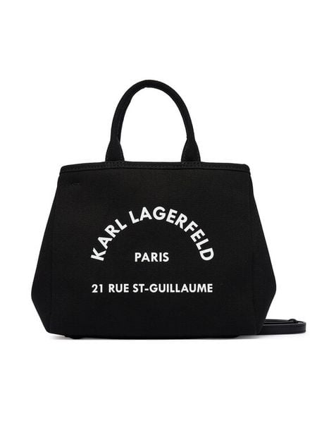 KARL LAGERFELD Torebka B2W50003 Czarny. Czarne torebki klasyczne KARL LAGERFELD, bez wzorów, z materiału, bez dodatków. Za 358.99 zł.