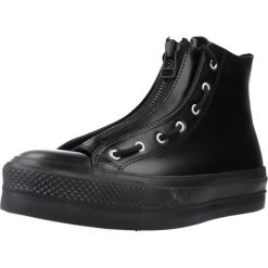 Tenisówki Converse Model Chuck Taylor All Star Lift Hi Kolor Czarny. Czarne trampki Converse, bez wzorów, ze skóry, bez zapięcia. Za 325.99 zł.