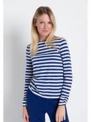 More & More Koszulka w kolorze granatowo-białym rozmiar: 34. Białe bluzki More & More, bez wzorów, bez kołnierzyka, bez ramiączek. Za 66.47 zł.