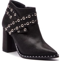 Botki SERGIO BARDI - Balangero FW127365818HB 401. Czarne botki Sergio Bardi, z aplikacjami, z nubiku, bez obcasa, na obcasie, bez zapięcia. W wyprzedaży za 259.00 zł.