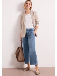 Street One Dżinsy - Regular fit - w kolorze niebieskim rozmiar: W34/L26. Niebieskie jeansy Street One, l, z aplikacjami. Za 188.85 zł.