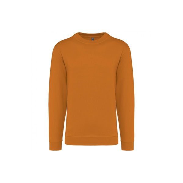 Bluza z okrągłym dekoltem Kariban. Brązowe bluzy KARIBAN, xs, bez wzorów, z bawełny, bez kaptura. Za 123.00 zł.