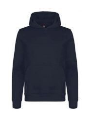 Clique Miami Hoody Junior – Bluza z kapturem z bawełny i poliestru z recyklingu. Niebieskie bluzy CLIQUE, bez wzorów, z bawełny, z kapturem. Za 153.95 zł.