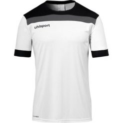 Polo Uhlsport Offense 23. Białe koszulki polo Uhlsport, xl, bez wzorów, z materiału, bez kołnierzyka, bez ramiączek. Za 129.00 zł.