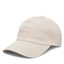 Czapka z daszkiem Calvin Klein Jeans. Czerwone czapki Calvin Klein Jeans, bez wzorów, z jeansu. Za 79.99 zł.