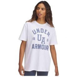 Damski T-Shirt Under Armour Hwt Os Collegiate. Białe t-shirty Under Armour, bez wzorów, bez kołnierzyka, bez ramiączek. Za 189.99 zł.