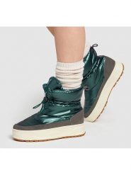 Pepe Jeans FOOTWEAR Botki zimowe "Kore" w kolorze zielonym rozmiar: 40. Zielone botki Pepe Jeans FOOTWEAR, na zimę, bez wzorów, z jeansu, bez obcasa, na platformie, bez zapięcia. Za 228.92 zł.