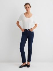 MAVI Dżinsy "Kendra" - Slim fit - w kolorze granatowym rozmiar: W31/L30. Niebieskie jeansy Mavi, l, bez wzorów, z podwyższonym stanem. Za 119.95 zł.