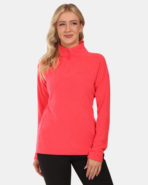 Damska bluza polarowa Kilpi ALMERI-W. Czerwone bluzy Kilpi, bez wzorów, z materiału, bez kaptura. Za 112.21 zł.