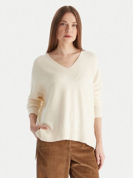 Kontatto Sweter 3M0842C Écru Relaxed Fit. Swetry Kontatto, m, bez wzorów, z wiskozy, bez ramiączek. Za 199.99 zł.