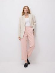 Jednorzędowa marynarka z wiskozą - wielobarwny. Marynarki i żakiety Reserved, l, bez wzorów, z tkaniny, klasyczne. Za 259.99 zł.