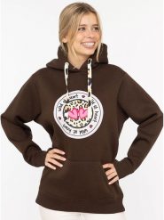 Zwillingsherz Bluza "Kelly" w kolorze brązowym rozmiar: L/XL. Brązowe bluzy Zwillingsherz, l, bez wzorów, z kapturem. Za 195.95 zł.