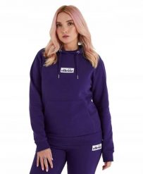 ELLESSE BLUZA DAMSKA Z KAPTUREM SPORTOWA KOLOR FIOLETOWY. Fioletowe bluzy Ellesse, l, bez wzorów, z bawełny, z kapturem. Za 149.86 zł.