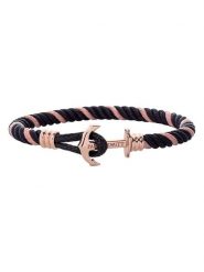 Paul Hewitt Bransoletka w kolorze czarno-jasnoróżowym rozmiar: L. Czarne bransoletki Paul Hewitt, ze stali. Za 96.14 zł.