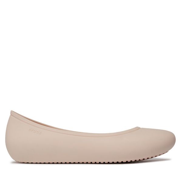 Baleriny Crocs. Czerwone baleriny Crocs, bez wzorów, bez obcasa. Za 114.99 zł.