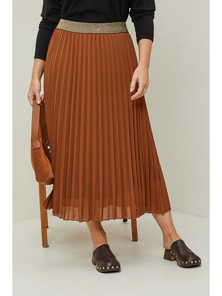 Curvy Lady Spódnica w kolorze karmelowym rozmiar: 44/46. Brązowe spódnice Curvy Lady, bez wzorów, klasyczne, maxi. Za 146.95 zł.