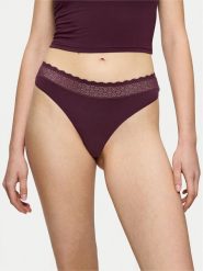 Triumph Stringi Feel Of Modal 10219764 Bordowy. Czerwone stringi Triumph, bez wzorów. Za 39.99 zł.