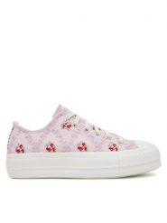 Converse Trampki Chuck Taylor All Star Lift Platform Rose Cross Stitch A13660C Różowy. Czerwone trampki Converse, bez wzorów, z materiału, bez zapięcia. Za 269.99 zł.