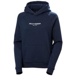 Bluza damska z kapturem Helly Hansen Fleece. Niebieskie bluzy sportowe Helly Hansen, bez wzorów, z kapturem. W wyprzedaży za 236.65 zł.