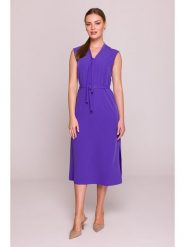 Stylove Sukienka w kolorze fioletowym rozmiar: M. Różowe sukienki Stylove, m, bez wzorów, bez kołnierzyka, bez ramiączek, midi. Za 263.53 zł.