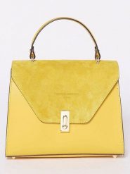 Victor & Hugo Paris Skórzana torebka "Shak" w kolorze żółtym - 23,5 x 20 x 10 cm rozmiar: onesize. Żółte torby na ramię Victor & Hugo Paris, bez wzorów, z materiału, przez ramię, bez dodatków. Za 260.99 zł.
