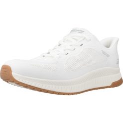 Buty SKECHERS BOBS SQUAD 4 STAPLE LOOK Biały. Białe obuwie sportowe Skechers, bez zapięcia, trekkingowe, Skechers Sport. Za 316.99 zł.