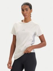 Adidas T-Shirt Holiday 3-Stripes JM1880 Beżowy Slim Fit. Brązowe t-shirty Adidas, s, bez wzorów, z bawełny, bez kołnierzyka, bez ramiączek. Za 149.99 zł.