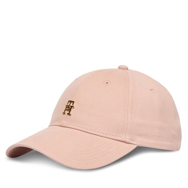 Czapka z daszkiem Tommy Hilfiger. Czerwone czapki TOMMY HILFIGER, bez wzorów. Za 152.99 zł.