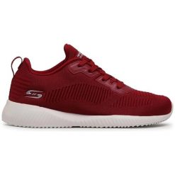 Buty na co dzień damskie SKECHERS BOBS SQUAD TOUGH TALK. Czerwone obuwie sportowe Skechers, bez zapięcia, trekkingowe, Skechers Sport. Za 183.00 zł.