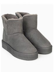 ISLAND BOOT Botki zimowe "Chloe" w kolorze szarym rozmiar: 41. Szare botki Island Boot, na zimę, bez wzorów, bez obcasa, bez zapięcia. Za 149.66 zł.